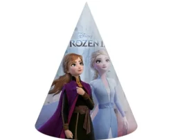 Czapeczki papierowe Kraina Lodu 2 Anna Elsa 6 szt.