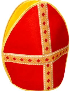 Czapka świętego Mikołaja biskupa Mitra czerwona