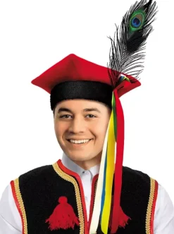 Czapka KRAKOWIAKA Krakuska z piórkiem rozm. S