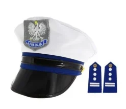 Czapka Policjanta z pagonami rozmiar S (dla dzieci)