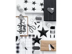 Czarne Gwiazdy dekoracja DIY Sylwester