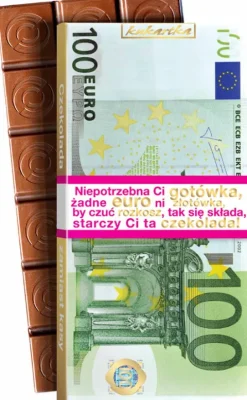 Czekolada mleczna prezentowa Banknot 100 Euro
