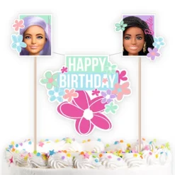 Dekoracja na tort - pikery toppery Jednorożec Happy Birthday