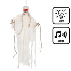 Dekoracja wisząca Kościotrup Strach szkielet halloween biały