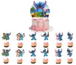 Dekoracje do muffinek pikery DIY Lilo i Stitch 13 szt.