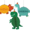 Dekoracje wiszące Dinozaury kule Rozety 3szt