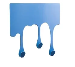 Designerski wieszak DROP - niebieski
