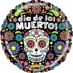 Dia de los Muertos skull Czaszka balon foliowy 21"