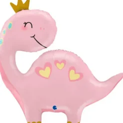 Dinozaur różowy balon foliowy 28 cali