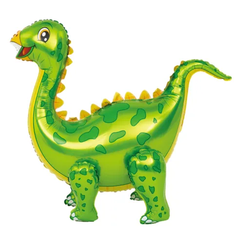Dinozaur stojący zielony balon foliowy (stegozaur) 92 cm