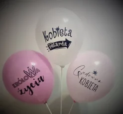 DLA KOBIETY balon gumowy z nadrukiem 1 szt.