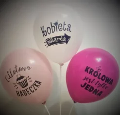 DLA KOBIETY balon gumowy z nadrukiem 1 szt.