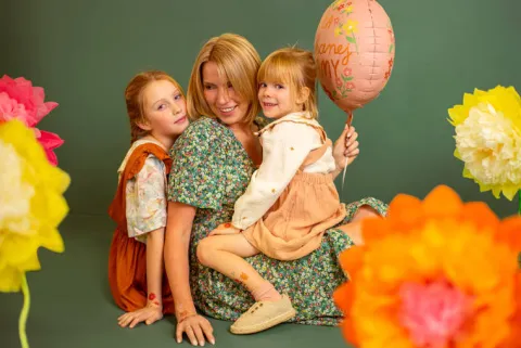Dla kochanej Mamy balon foliowy okrągły 45 cm