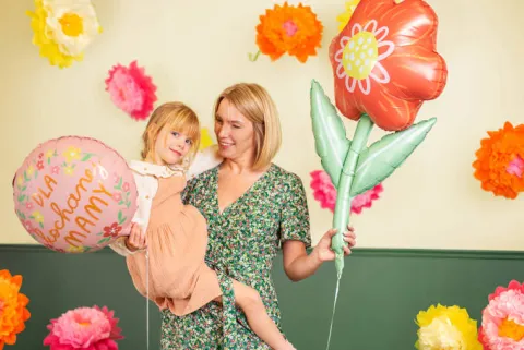 Dla kochanej Mamy balon foliowy okrągły 45 cm