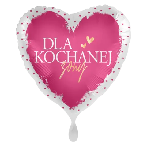 DLA KOCHANEJ ŻONY balon foliowy serce 18"
