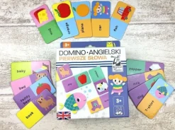 DOMINO ANGIELSKI - PIERWSZE SŁOWA GRA EDUKACYJNA KAPITAN NAUKA