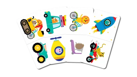 DOMINO POJAZDY GRA EDUKACYJNA KAPITAN NAUKA