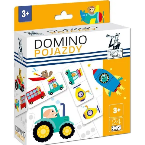 DOMINO POJAZDY GRA EDUKACYJNA KAPITAN NAUKA