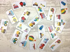 DOMINO POJAZDY GRA EDUKACYJNA KAPITAN NAUKA