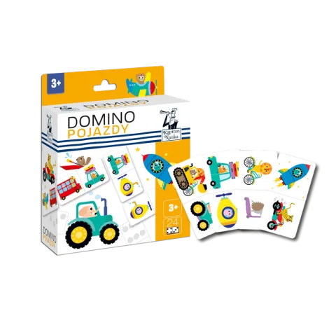 DOMINO POJAZDY GRA EDUKACYJNA KAPITAN NAUKA