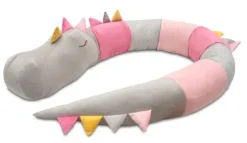 Dream Dragon Smoczyca przytulanka, ochraniacz do łóżeczka Różowa