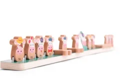 Drewniana gra logiczna Zgadnij która krówka BS Toys