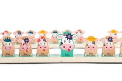 Drewniana gra logiczna Zgadnij która krówka BS Toys