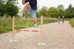 Drewniana gra sportowa Skok przez płotki BS Toys