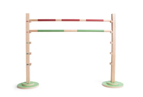 Drewniana gra sportowa Skok przez płotki BS Toys
