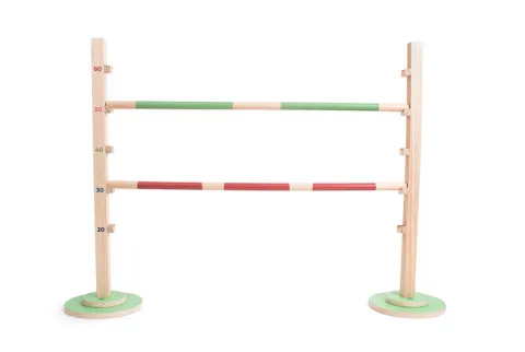 Drewniana gra sportowa Skok przez płotki BS Toys