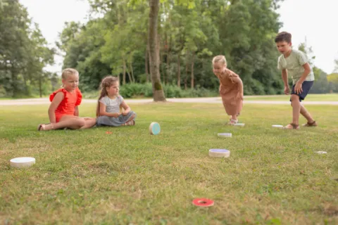 Drewniana gra zręcznościowa Turlaj krążki BS Toys