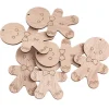 Drewniane kształty piernikowe ludziki DIY decoupage 6 sztuk