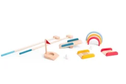 Drewniany zestaw do gry w golfa BS Toys