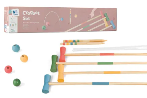 Drewniany zestaw do Krokieta BS Toys