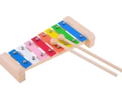 Drewniany zestaw instrumentów muzycznych 4w1