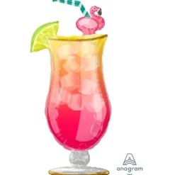 Drink z lodem szklanka balon foliowy 50 cm x 104 cm