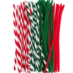 Druciki kreatywne świąteczne kolory 30 cm 80 szt.