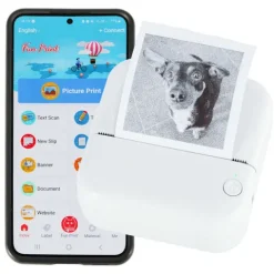 Drukarka mini termiczna do zdjęć notatek kieszonkowa bluetooth