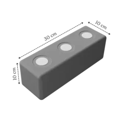 Duże klocki piankowe magnetyczne TUKI zestaw BUILDER 76 elementów