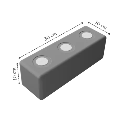 Duże klocki piankowe magnetyczne TUKI zestaw BUILDER 76 elementów