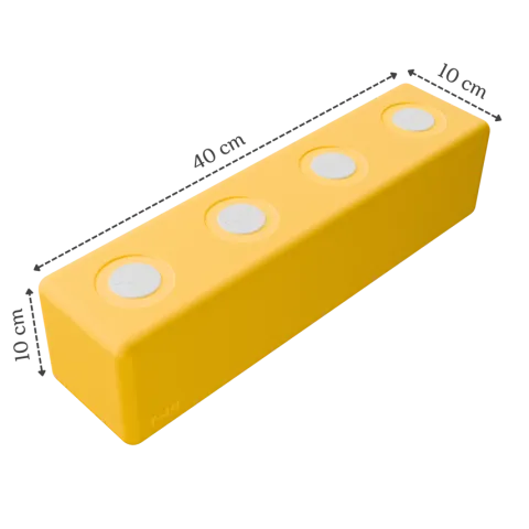 Duże klocki piankowe magnetyczne TUKI zestaw BUILDER 76 elementów
