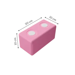 Duże klocki piankowe magnetyczne TUKI zestaw BUILDER 76 elementów