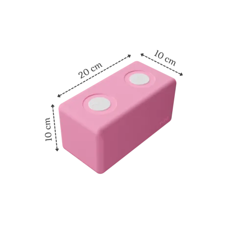 Duże klocki piankowe magnetyczne TUKI zestaw BUILDER 76 elementów