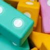 Duże klocki piankowe magnetyczne TUKI zestaw BUILDER 43 elementy
