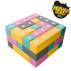 Duże klocki piankowe magnetyczne TUKI zestaw BUILDER 43 elementy