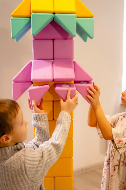 Duże klocki piankowe magnetyczne TUKI zestaw SMART 10 elementów