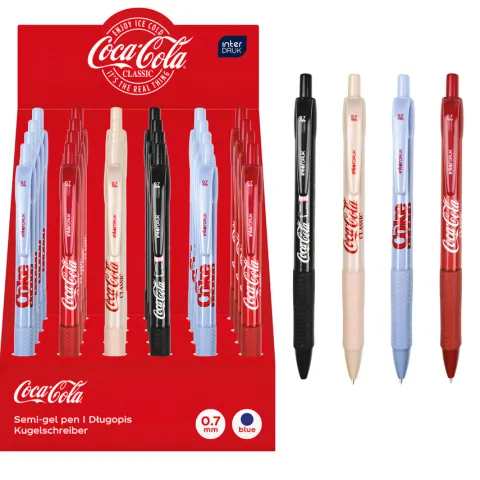 Długopis automatyczny niebieski Coca-Cola 0,7 mm mix kolorów