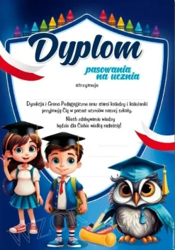 Dyplom pasowania na ucznia do uzupełnienia 1 szt.