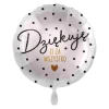 DZIĘKUJĘ balon foliowy okrągły 18"