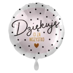 DZIĘKUJĘ balon foliowy okrągły 18"
